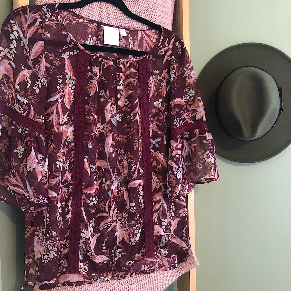 Lightweight Sheer Lauren Conrad Top